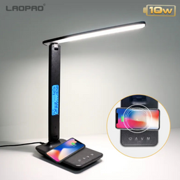 Lampe LED dépliable avec chargeur rapide pour smartphone + fonction réveil - Livraison offerte
