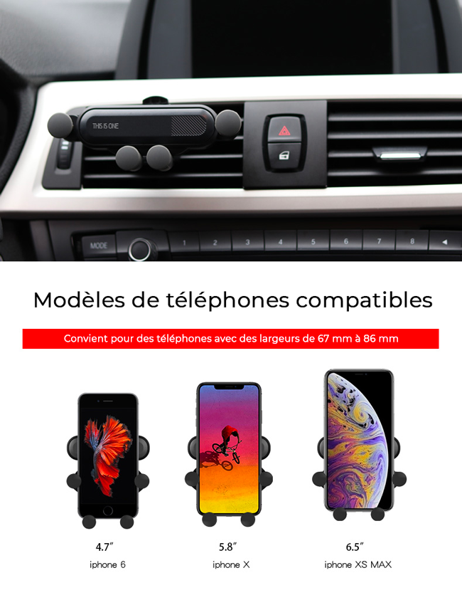 Support smartphone voiture magnétique : Chez Rentreediscount Cadeaux & Jeux