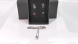 Collier argenté avec 7 pendentifs en cristaux Swarovski - Livraison offerte
