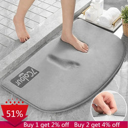 Tapis de bain absorbant antidéraparant lavable en machine - Livraison offerte