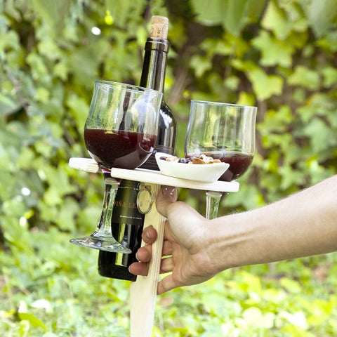 Table à vin en bois pliable et portable pour l’extérieur - Livraison offerte