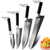 Couteaux de cuisine japonais en acier inoxydable - Livraison Offerte